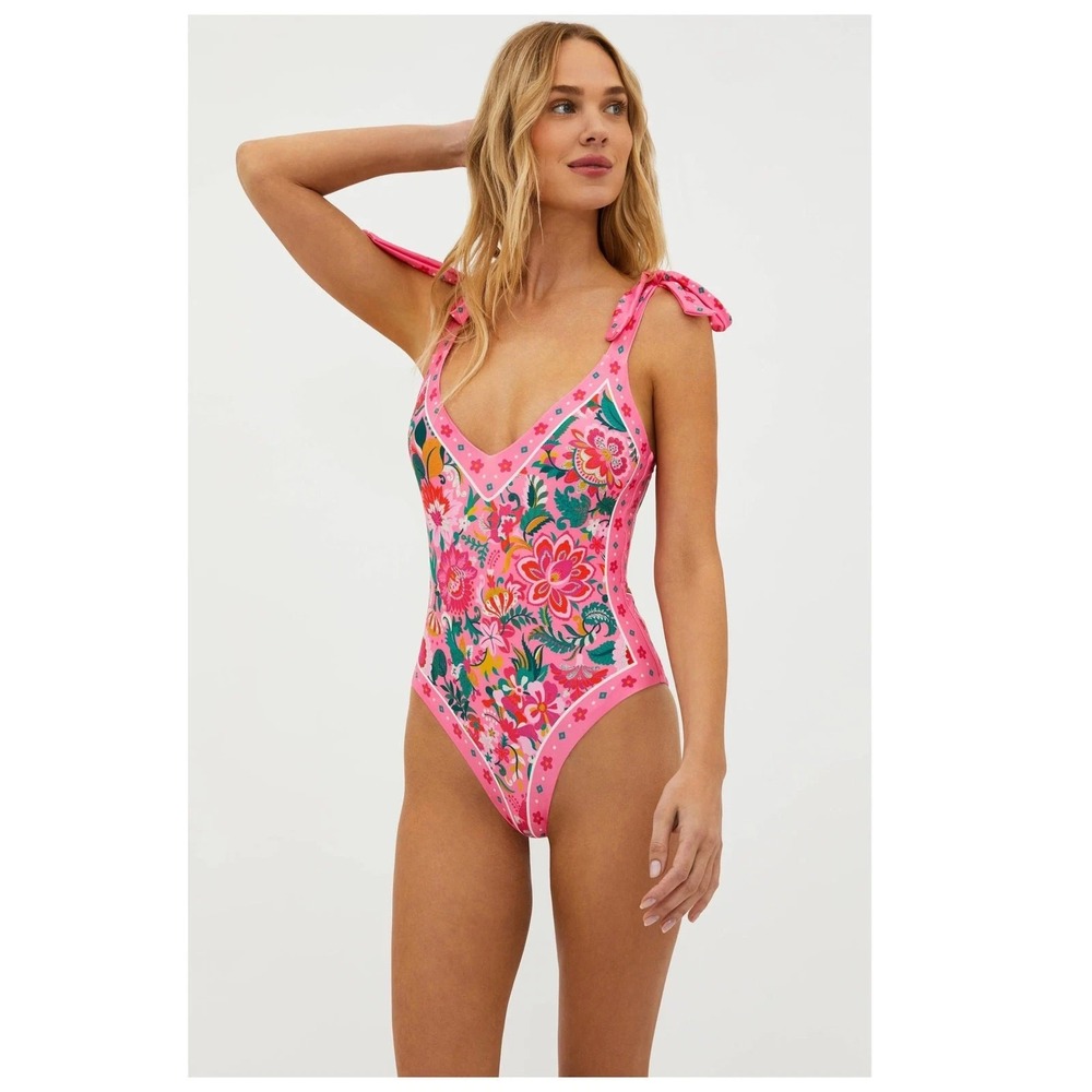 Beach Riot Akira One Piece Swimsuit Size XL NEW Resort Tie Shoulder Travel